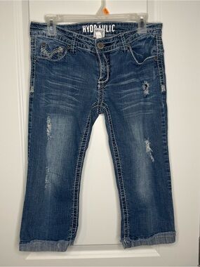 Hydraulic Women's Distressed Capri Jeans Size 9/10